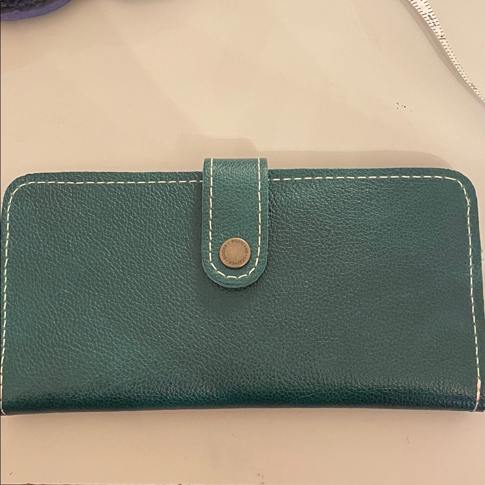 Portland Leather Teal Wallet